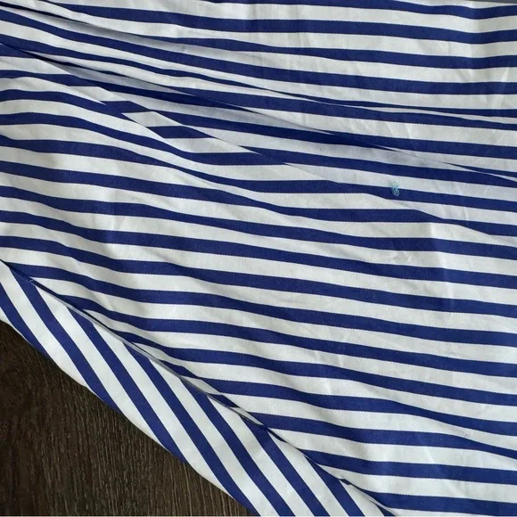 Talbots Blue and White Striped Shirt. New! 100% cotton. - Picture 10 of 11